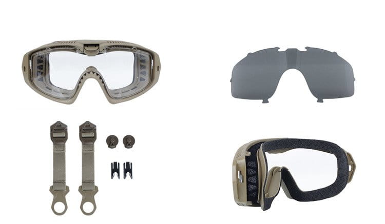 ESS - Gogle taktyczne Influx Pivot Ops Core - Terrain Tan - EE7018-21