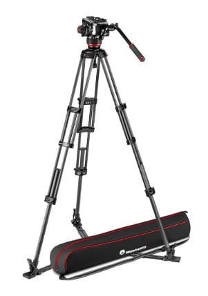 Statyw Manfrotto Twin Alu z dolną rozpórką + głowica 504X-1.jpg