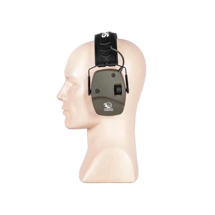 Słuchawki RealHunter Active ProSHOT BT oliwkowe