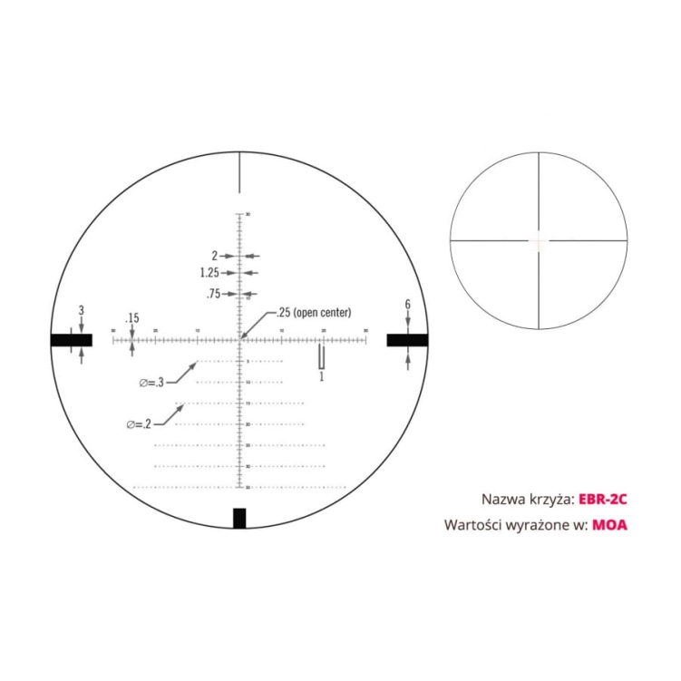 Vortex Diamondback Tactical 4-16x44 FFP 30 mm AO EBR-2C MOA