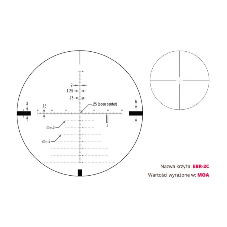 Vortex Diamondback Tactical 4-16x44 FFP 30 mm AO EBR-2C Moa