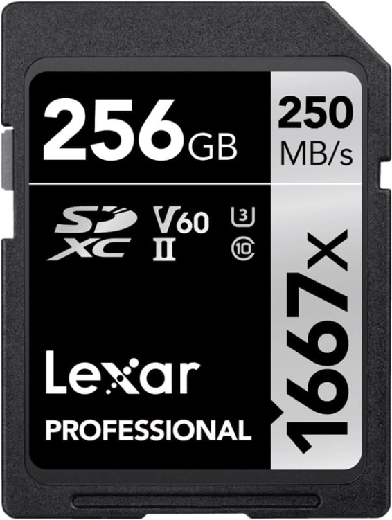 Karta pamięci Lexar Pro SDXC 256 GB 250 Mb/s V60