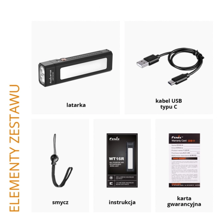 Fenix WT16R latarka diodowa