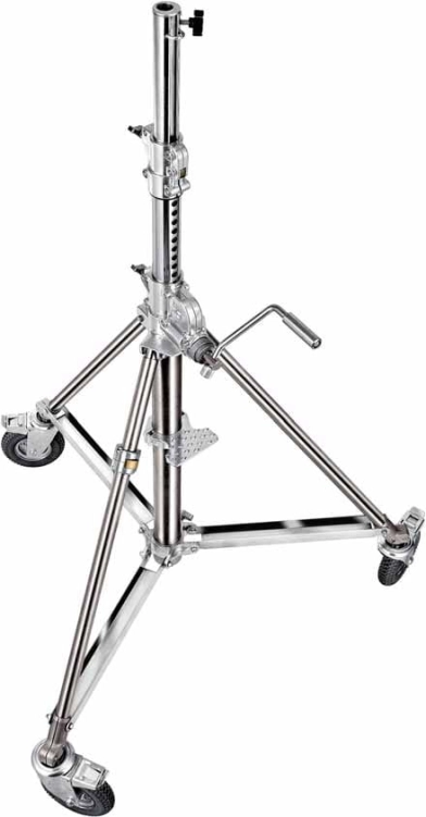 Statyw oświetleniowy Manfrotto Avenger SUPER WIND UP 29 Stainless Low Base