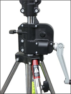 Statyw oświetleniowy Manfrotto Avenger WIND UP 3 sekc. niski czarny