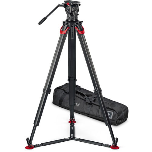 Statyw Sachtler System aktiv10T & flowtech 100 (Ground Spreader)