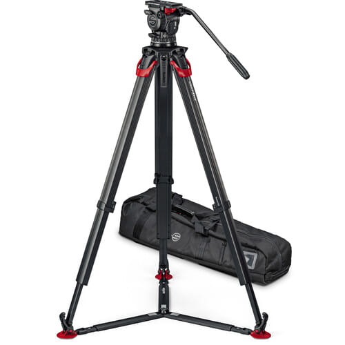Statyw Sachtler System aktiv10T & flowtech 100 (Ground Spreader)