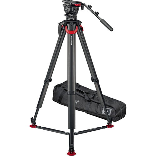 Statyw Sachtler System aktiv12T & flowtech 100 (Ground Spreader)