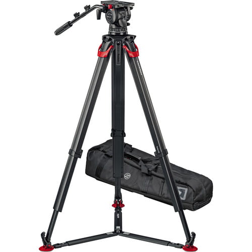 Statyw Sachtler System aktiv12T & flowtech 100 (Ground Spreader)