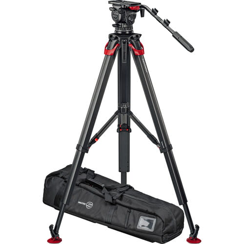 Statyw Sachtler System aktiv12T & flowtech 100 (Mid-Level Spreader)