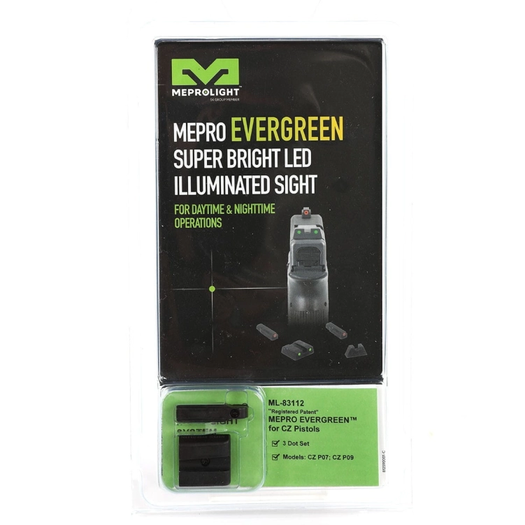 Przyrządy trytowe Meprolight EverGreen do CZ P-07/P-09 O/G