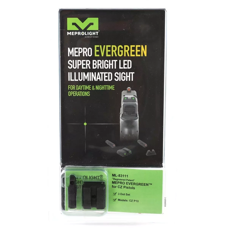 Przyrządy trytowe Meprolight EverGreen do CZ P10 O/G