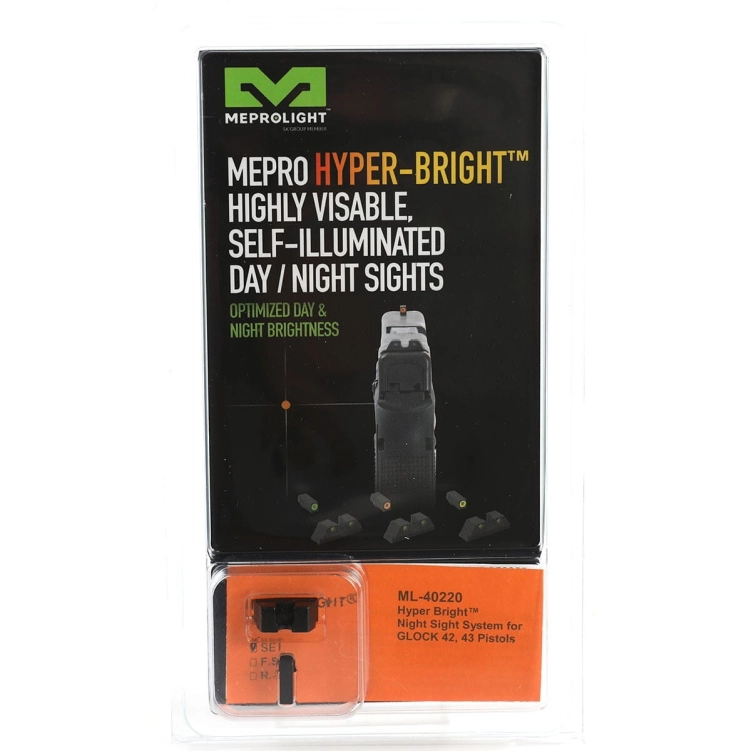 Przyrządy trytowe Meprolight Hyper Bright do Glock42/43/43X/48 O/"U"