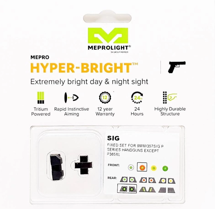 Przyrządy trytowe Meprolight Hyper Bright Sig Sauer P226 O/U