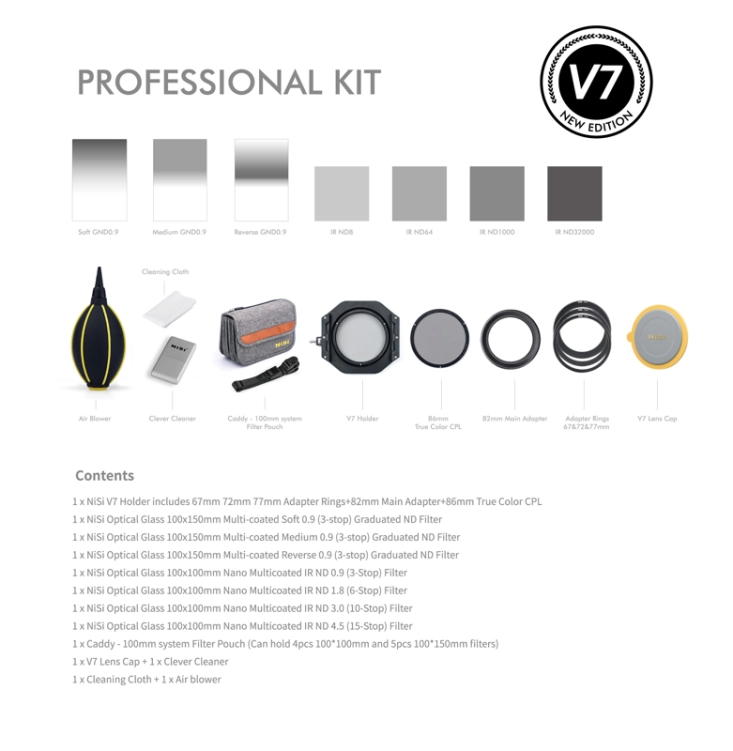 Zestaw filtrów NISI professional kit 100mm System V7