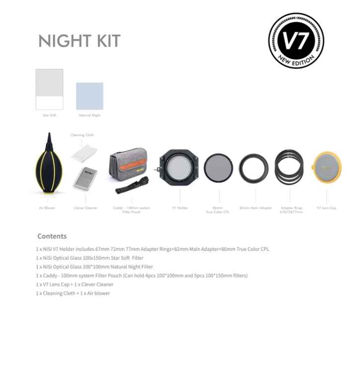 Zestaw filtrów NISI Night Photography Kit 100 mm System V7