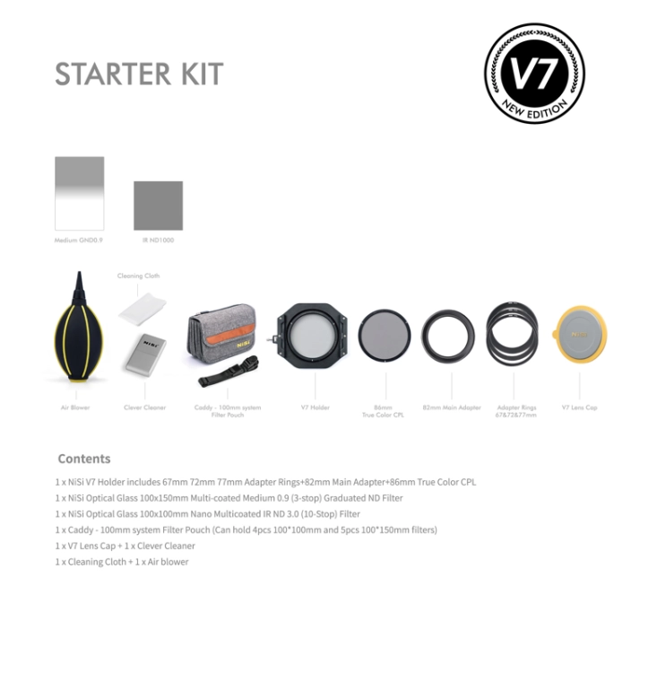 Zestaw filtrów NISI Starter kit 100 mm System V7