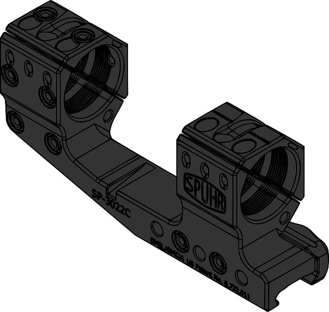 Montaż SPUHR SP-3022C 30mm 0 MOA H-38mm