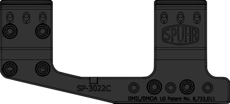 Montaż SPUHR SP-3022C 30mm 0 MOA H-38mm