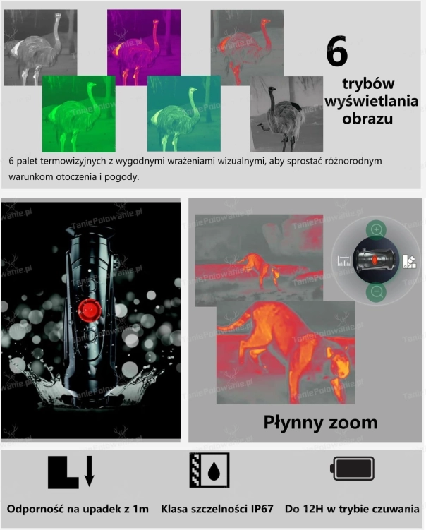 Monokular termowizyjny ThermTec Cyclops CP350