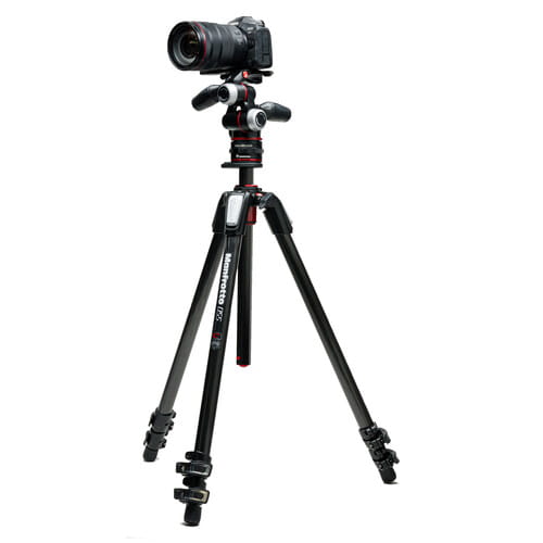 Statyw węglowy Manfrotto MT055CXPRO3 + Głowica 3W