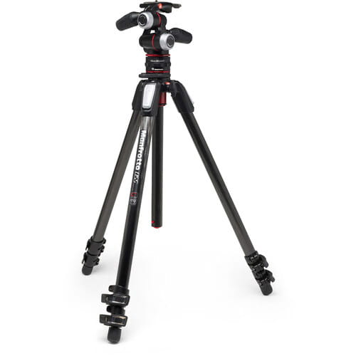 Statyw węglowy Manfrotto MT055CXPRO3 + Głowica 3W
