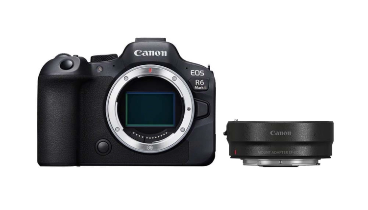 Aparat Canon EOS R6 II + adapter Canon EF-EOS R