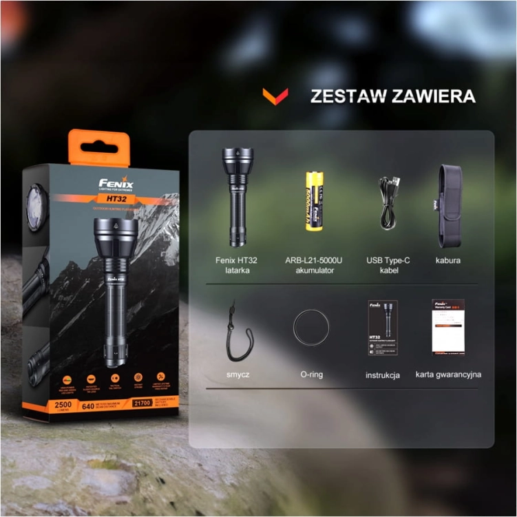 Latarka myśliwska Fenix HT32