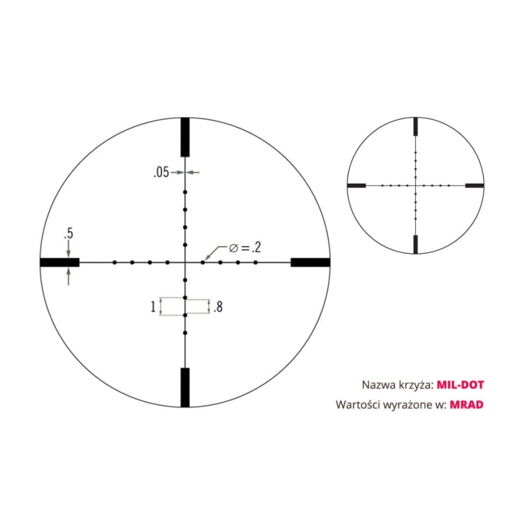 Vortex Viper 6.5-20x50 30 mm AO MILDOT Luneta celownicza