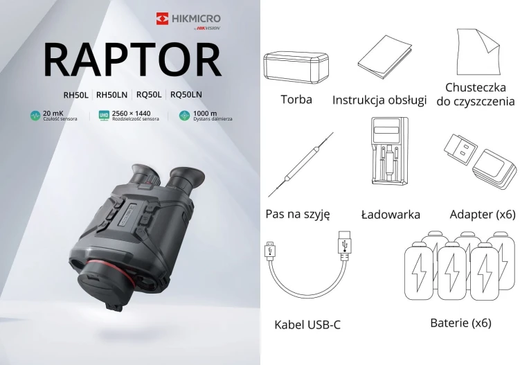 Lornetka termowizyjna HIKMICRO Raptor
