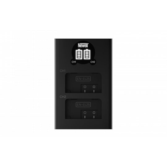 Ładowarka dwukanałowa Newell DL-USB-C do akumulatorów EN-EL25