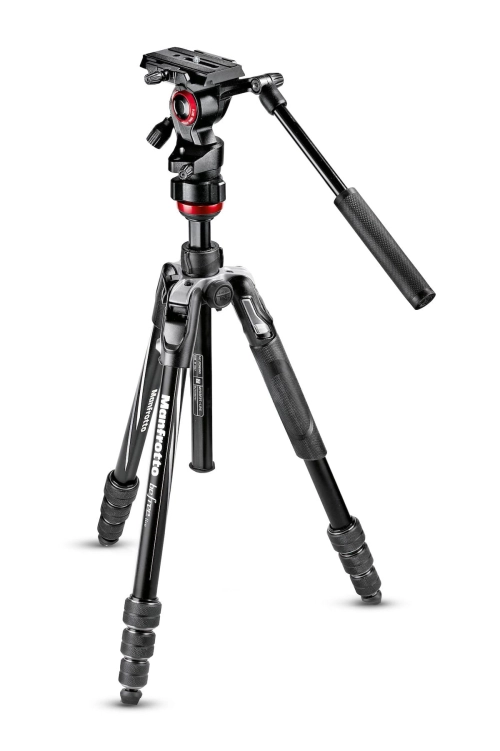 Manfrotto Statyw podróżny Befree Live Twist MVKBFRT-LIVE z gł. video i torbą Czarny