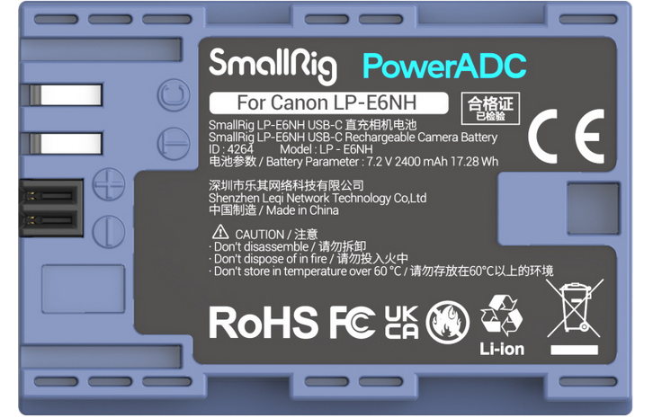 Akumulator Smallrig LP-E6NH 2400mAh
