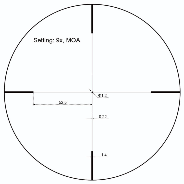 Siatka celownicza Vector Optics Forester JR. 3-9x40 SCOM-35