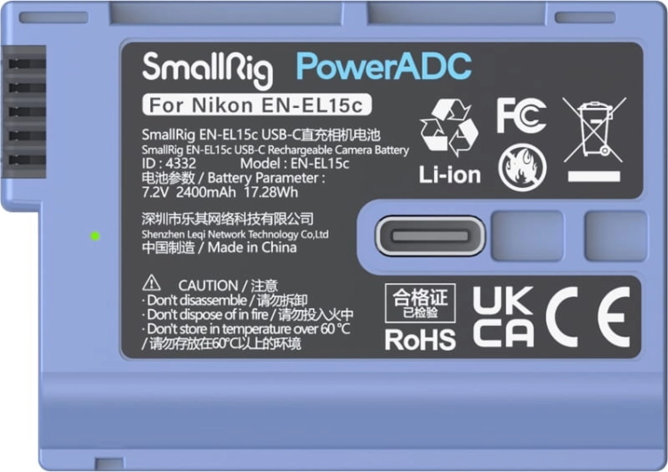 Akumulator Smallrig EN-EL15C 2400mAh
