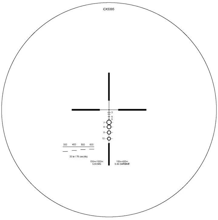 Kolimator Elcan SpecterDR 1x/4x 5.56 NATO CX5395 Ballistic