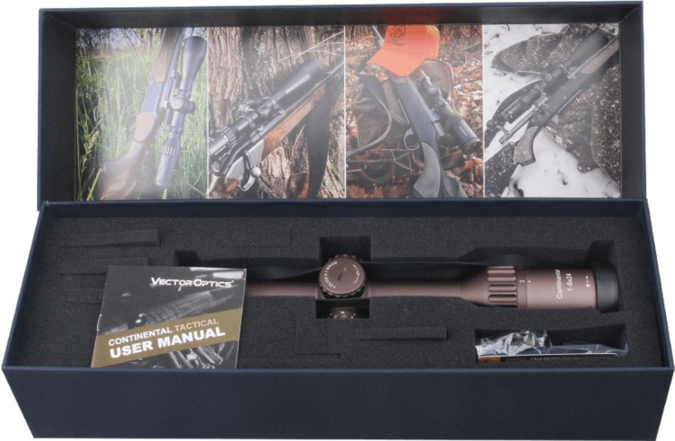 Luneta celownicza Vector Optics Continental x6 1-6x24 Tactical LPVO FDE