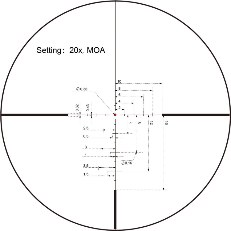 Siatka celownicza Vector Optics Continental x8 3-24x56 SFP ED