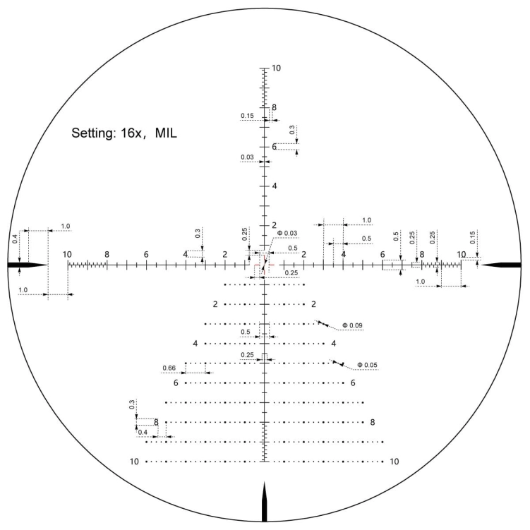 Siatka Celownicza Vector Optics Taurus 4-32x56 ED SFP