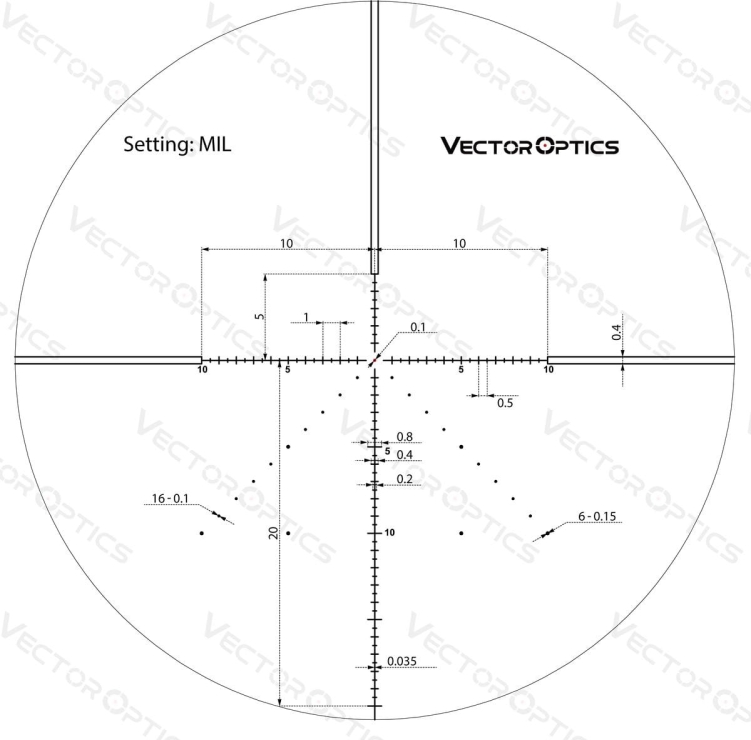 Luneta Celownicza Vector Optics Veyron 4-16x44 IR FFP