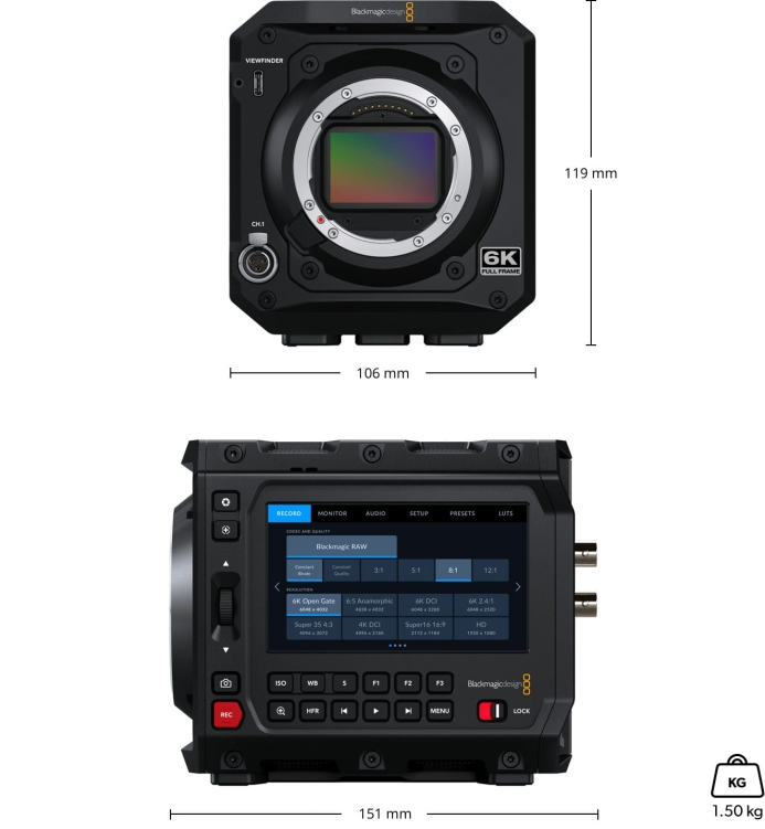 Kamera Blackmagic Design PYXIS 6k (Canon EF)