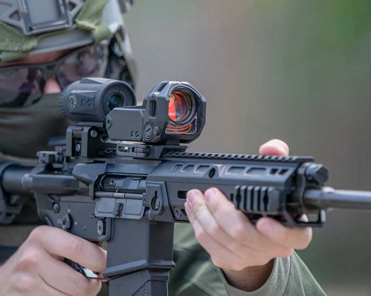 Kolimator trytowy Meprolight M22 Day/Night siatka 3 MOA Tringle Red