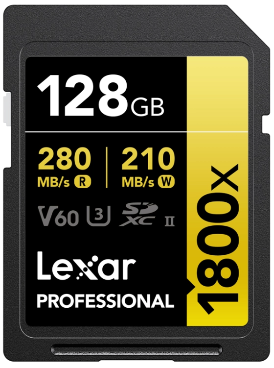 Lexar 1800x SDXC 128Gb UHS-II V60 R280/W210