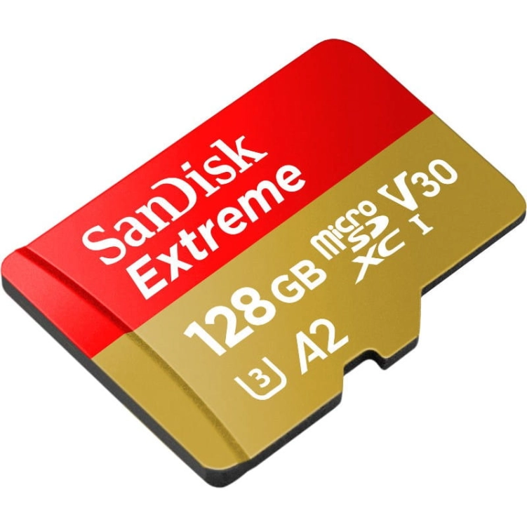 Karta Sandisk microSDXC Extreme 128GB 190/90 MB/s A2 V30 UHS-I U3