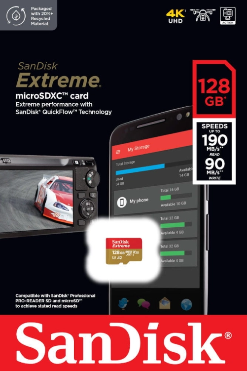 Sandisk microSDXC Extreme 128GB
