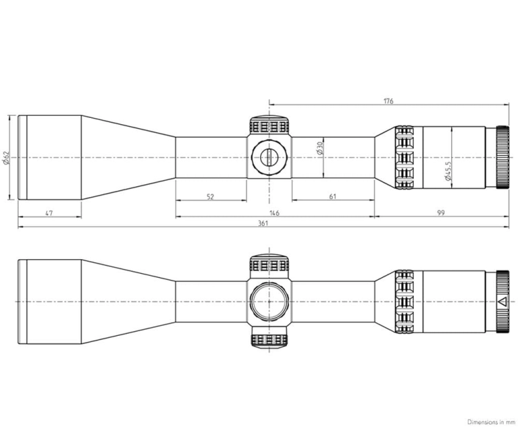 Luneta celownicza Kahles Helia 2,4-12x56i 4-Dot