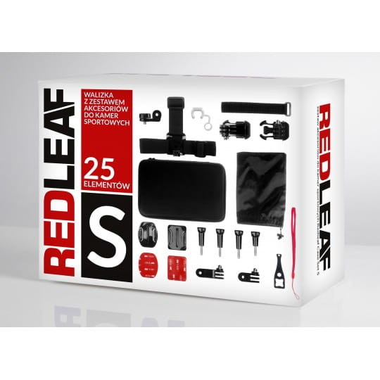 Zestaw akcesoriów do kamer sportowych Redleaf Case Set S