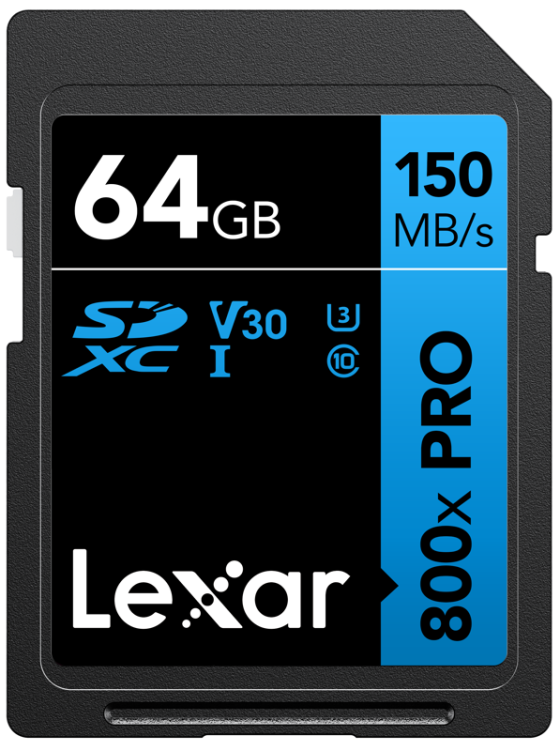 Karta pamięci Lexar 800x PRO SDXC R150 64GB