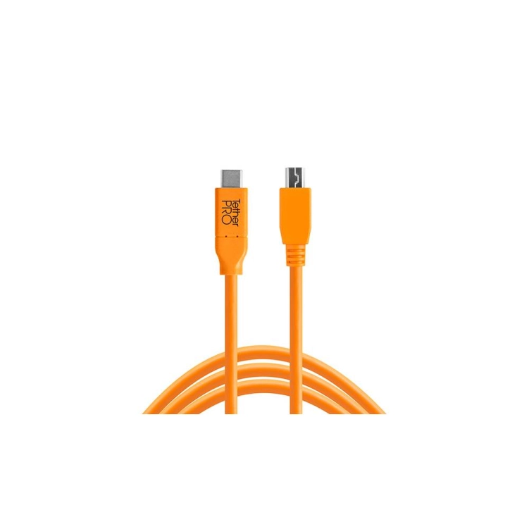 Kabel TetherPro USB-C to 2.0 Mini-B 5-Pin 4.6m Pomarańczowy