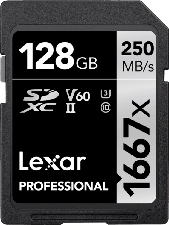 Karta pamięci Lexar Pro 1667x SDXC 128 GB 250 Mb/s V60
